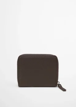 Zipper-Geldbörse medium aus hochwertigem Rindleder