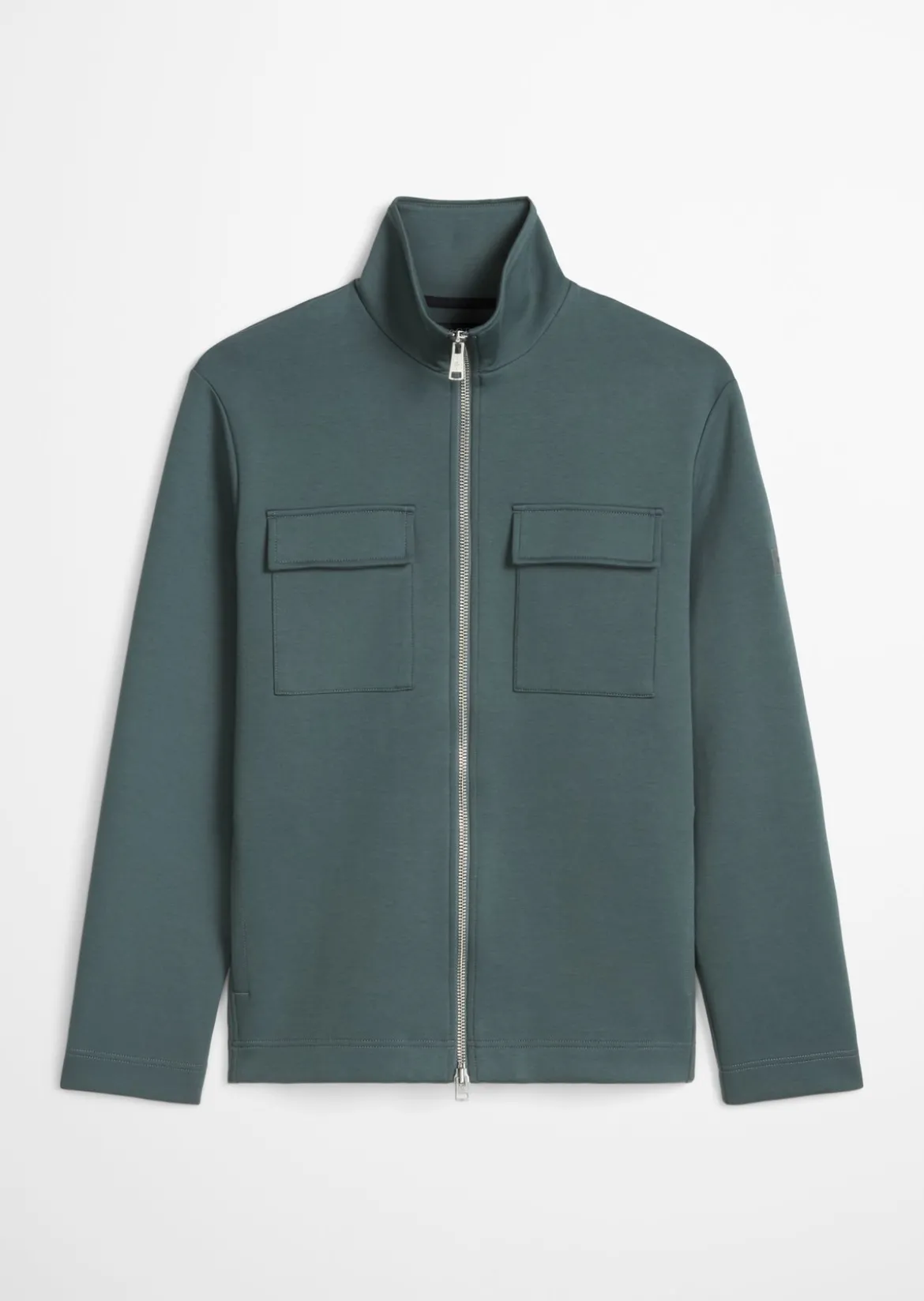 Zipper-Sweatjacke in hochwertigem Scuba-Interlock-Sweat