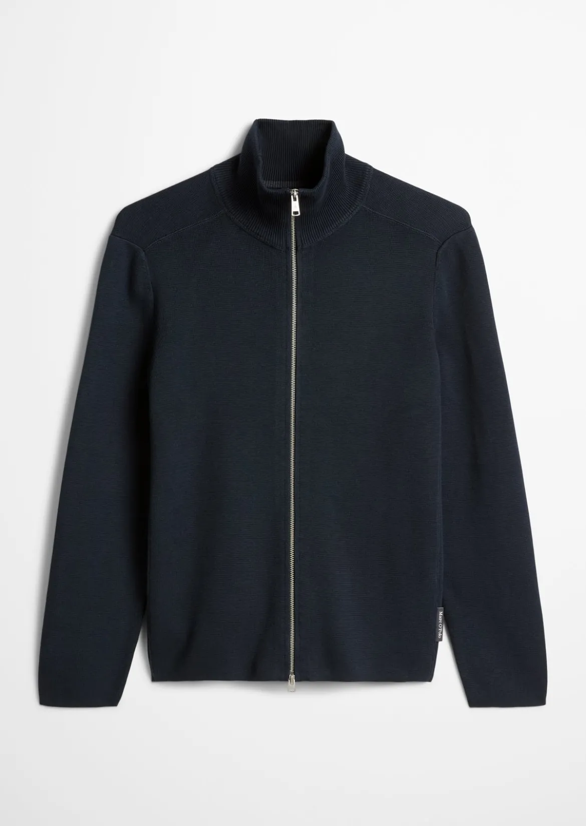 Zip-Strickjacke regular aus reiner Bio-Baumwolle